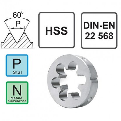 Матрица UNC 1-8 HSS DIN 22568