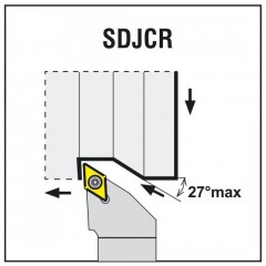 Nóż Tokarski SDJCR 10X10 E07 Akko - Artykuły Techniczne - zdjęcie 1