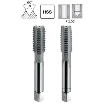 Gwintownik Ręczny M18X2 LH DIN 2181/2 HSS