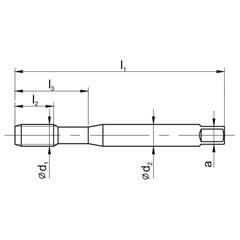 Gwintownik maszynowy 3/16-24 UNS - DIN 374 C HSSE - zdjęcie 1