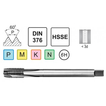 Машинный метчик M20 LH DIN 376 B HSSE