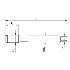 Gwintownik Maszynowy M39 LH DIN 376 B HSSE OX - zdjęcie 1