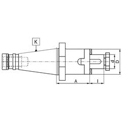 Trzpień frezarski ISO 40 Fi 27 mm - DIN 2080 - zdjęcie 1