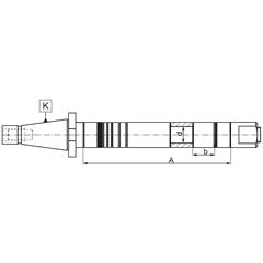 Trzpień frezarski długi ISO 40 FI 27 mm - 7178 - zdjęcie 1