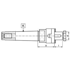 Trzpień frezarski MK4 Fi 22 DIN 228 - Artykuły Techniczne - zdjęcie 1