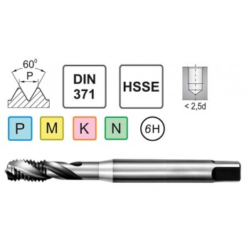 Метчик машинный М4 DIN 371/35 HSSE