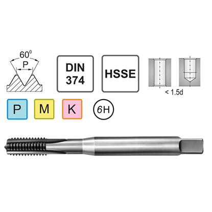 Метчик машинный M5 DIN 371 C HSSE