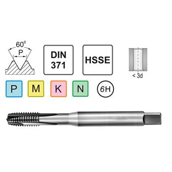 Метчик машинный M5 DIN 371 B HSSE