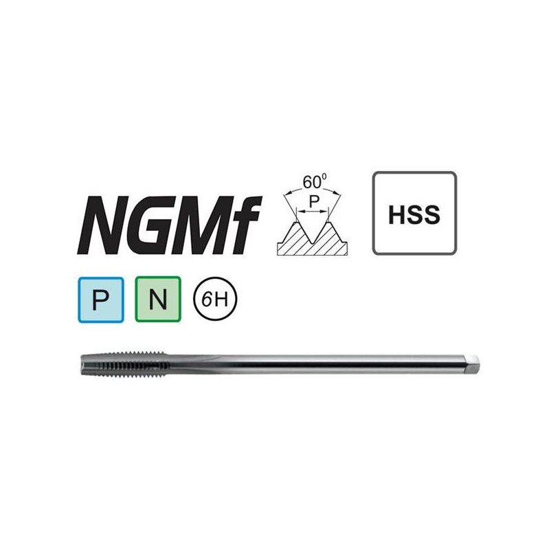 Gwintownik długi M9 - maszynowy NGMF HSS