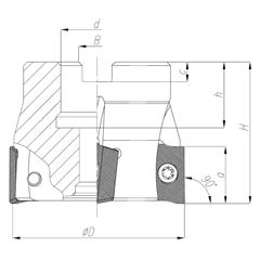 Głowica Frezarska Fi 63 - APKT 1604 Z-4 Varel - zdjęcie 1