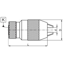 Uchwyt wiertarski samozaciskowy B18 1-16 mm - zdjęcie 1