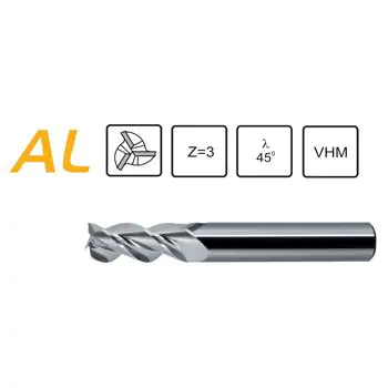 Frez długi do aluminium 6 mm Z-3 VHM