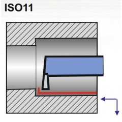 Turning Tool NNWc 16X16 S30/P30 ISO 11