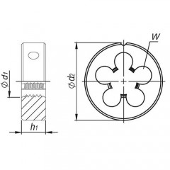 Narzynka M145x2 HSS - Narzynka drobnozwojna - zdjęcie 1