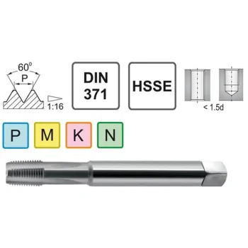 Gwintownik NPT 1/16-27 DIN 371 HSSE Fanar