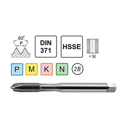 Метчик UNF 5/16-24 DIN 371 B HSSE Fanar