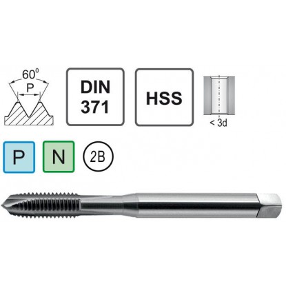 Метчик UNF 5/16-24 DIN 371 B HSS Fanar