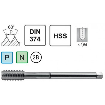 Метчик UNF 3/8-24 DIN 374 C HSS