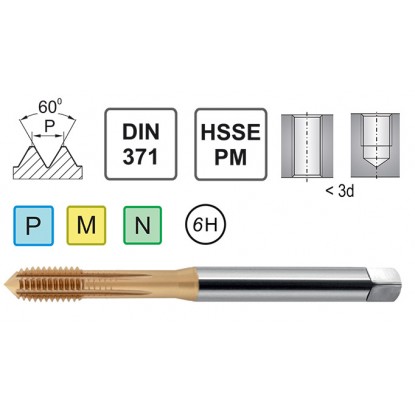 Формовочный инструмент M4 DIN 371 C 6HX SR HSSE-PM WGN TN