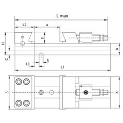 Imadło Maszynowe Precyzyjne 150 mm rozstaw 300 mm - zdjęcie 1