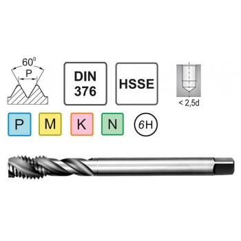 Метчик UNC 1-8 DIN 376/35 C HSSE Fra