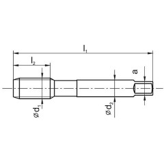 Gwintownik Ręczny M5 HSSE Inox - 3 sztukowy - zdjęcie 1