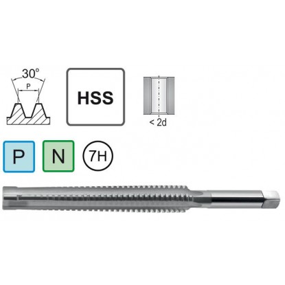 Метчик трапециевидный Tr 16X4 LH HSS DIN 103 7H Varel