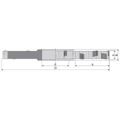 Frez tarczowy składany Fi 80x10 mm CCMT 060204 - Akko - zdjęcie 1