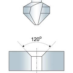 Pogłębiacz stożkowy 32 mm 120 stopni DIN 347 A HSS - zdjęcie 1