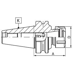 Oprawka zaciskowa ER20 BT40 - MAS 403 BT - zdjęcie 1