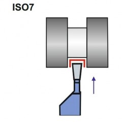 Nóż tokarski przecinak lewy NNPc 20X12 H10/K10 ISO 7L