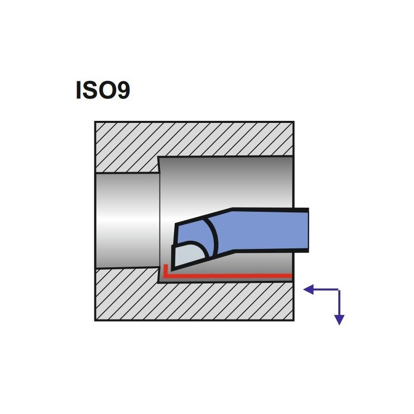 Nóż Tokarski NNWb 10X10 U10s/M20 ISO 9 - Artykuły Techniczne