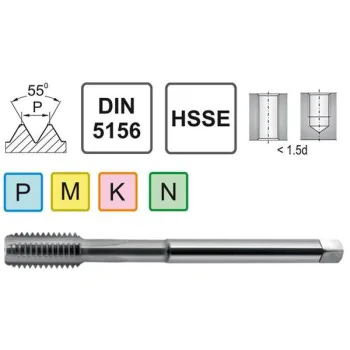 Gwintownik Maszynowy Rc 3/8" DIN 5156 C HSSE Fra