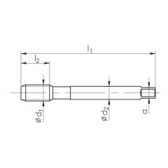 Gwintownik Maszynowy Rc 3/8 DIN 5156 C HSSE Fra - zdjęcie 1