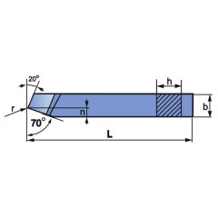 Nóż Tokarski NNZb 12X12 SW18 ISO 1L - Artykuły Techniczne - zdjęcie 1