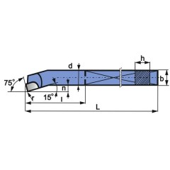 Nóż Tokarski NNWa 16X16 H20/K20 ISO 8R - Artykuły Techniczne - zdjęcie 1