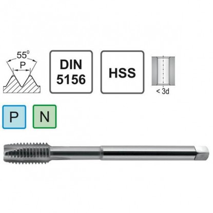 Машинный метчик NPSF 1/4 DIN 352 B HSS