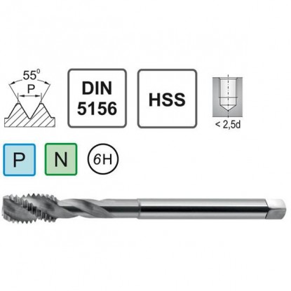 Метчик машинный NPSF 3/4 DIN 5156/15 C HSS