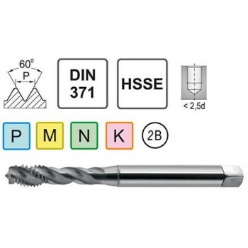 Метчик UNEF 9/16-24 DIN 374 C HSSE