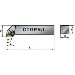 Nóż Tokarski CTGPL 32X25-16 - Artykuły Techniczne - zdjęcie 1