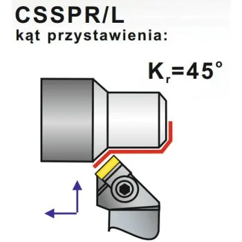 Nóż Tokarski CSSPL 16X16-09