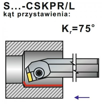 Nóż Tokarski S25T CSKPL 0025-12 Nóż Tokarski S25T CSKPL 0025-12