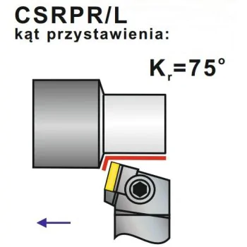 Nóż Tokarski CSRPR 25X25-12