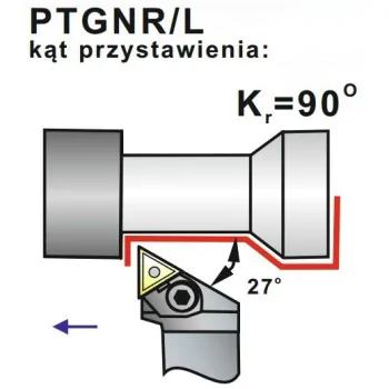 Nóż Tokarski PTGNL 40X40-22