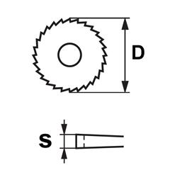 Frez piłkowy 80 mm 5 mm 40 zębów HSS - zdjęcie 1