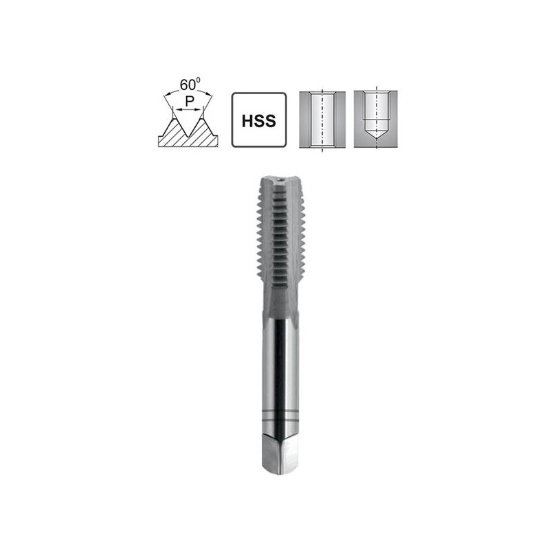 Hand Tap M72x1,5 NR2 ISO 529 6H HSS Hand Tap M72x1,5 NR2 ISO 529 6H HSS