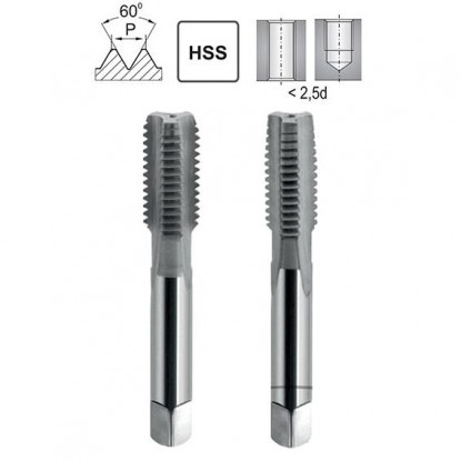 Метчик ручной M9X0,5 DIN 2181/2 6H HSS Fra