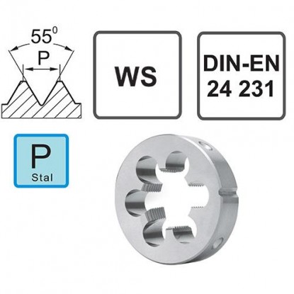 Narzynka R 1 3/8 WS Vis DIN-EN 24231 Narzynka R 1 3/8 WS Vis DIN-EN 24231
