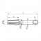 Rozwiertak stożkowy Morsea MK1 DIN 204 C HSS - zdjęcie 1