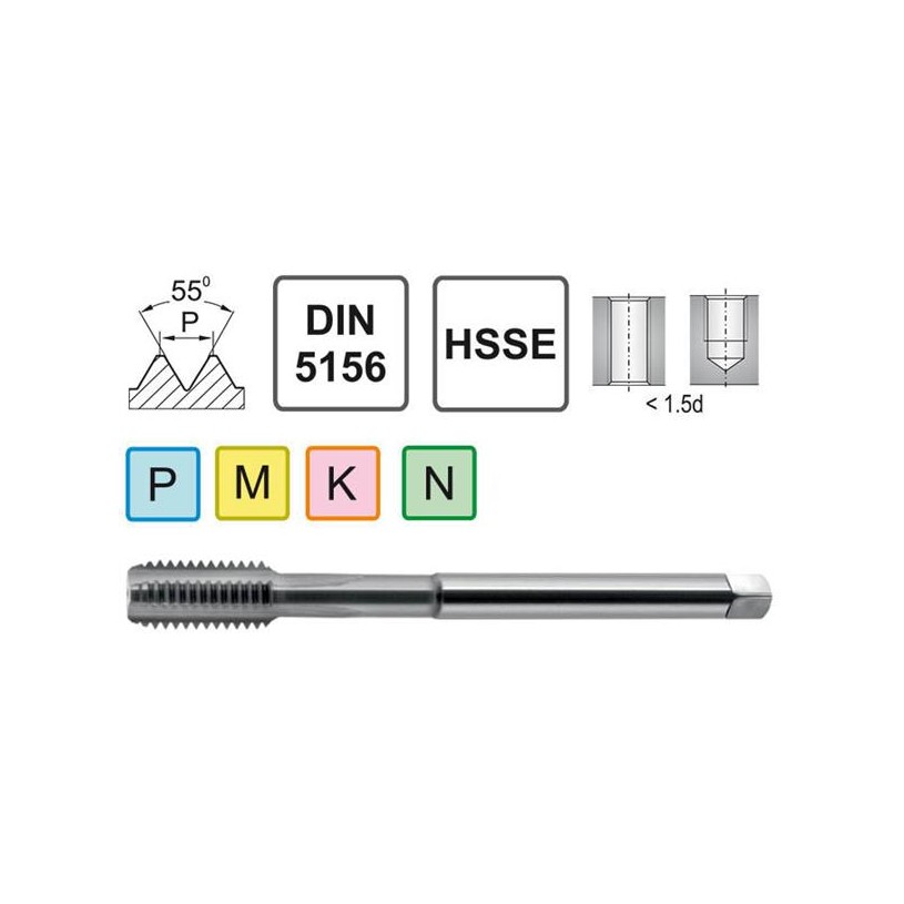 Gwintownik Maszynowy NPSF 1/2 DIN 5156 C HSSE Fra